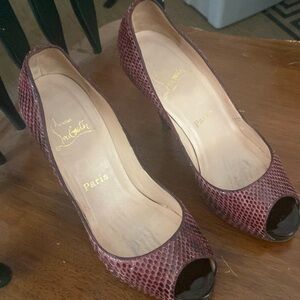 Lightly worn heels